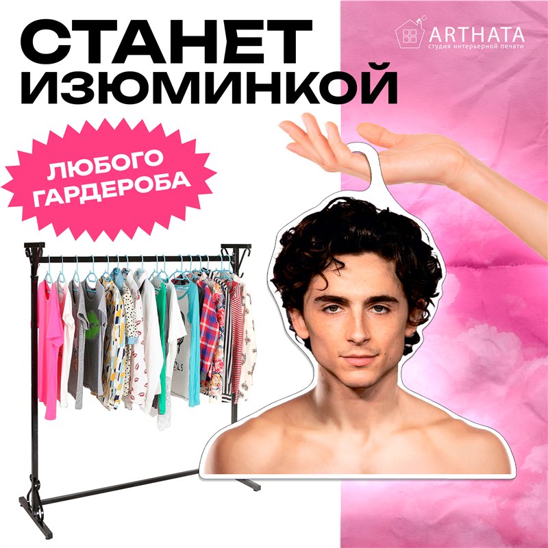 Подарок девушке Плечики для одежды Тимоти Шаламе