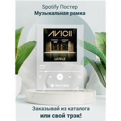 Avicii - Levels - постер Spotify - Модульная картины, Репродукции, Декоративные панно, Декор стен