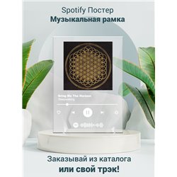 Bring Me The Horizon - Sleepwalking - постер Spotify - Модульная картины, Репродукции, Декоративные панно, Декор стен