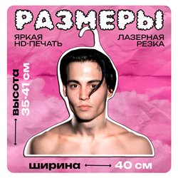 Подарок девушке Плечики для одежды деревянные Джонни Депп