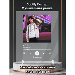 RYZE - Больничка - постер Spotify - Модульная картины, Репродукции, Декоративные панно, Декор стен