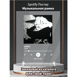 BONES - HDMI - постер Spotify - Модульная картины, Репродукции, Декоративные панно, Декор стен