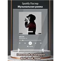 Портреты картины репродукции на заказ - MACAN - Веселящий газ - постер Spotify