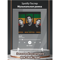 Портреты картины репродукции на заказ - Mull3 Bacardin - Моя мечта - постер Spotify