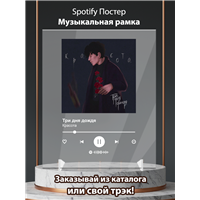 Портреты картины репродукции на заказ - Три дня дождя - Красота - постер Spotify