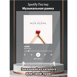 HOMIE - Моя искра - постер Spotify - Модульная картины, Репродукции, Декоративные панно, Декор стен