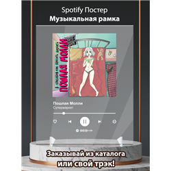 Пошлая Молли - Супермаркет - постер Spotify - Модульная картины, Репродукции, Декоративные панно, Декор стен