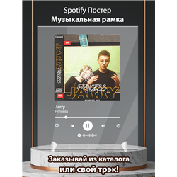 Jarry - Princess - постер Spotify - Модульная картины, Репродукции, Декоративные панно, Декор стен