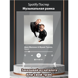 Даня Милохин Мумий Тролль - Башня - постер Spotify - Модульная картины, Репродукции, Декоративные панно, Декор стен