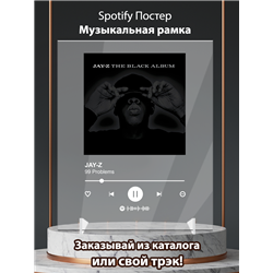 JAY-Z - 99 Problems - постер Spotify - Модульная картины, Репродукции, Декоративные панно, Декор стен