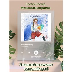 Алёна Швец «Портвейн» - постер Spotify - Модульная картины, Репродукции, Декоративные панно, Декор стен