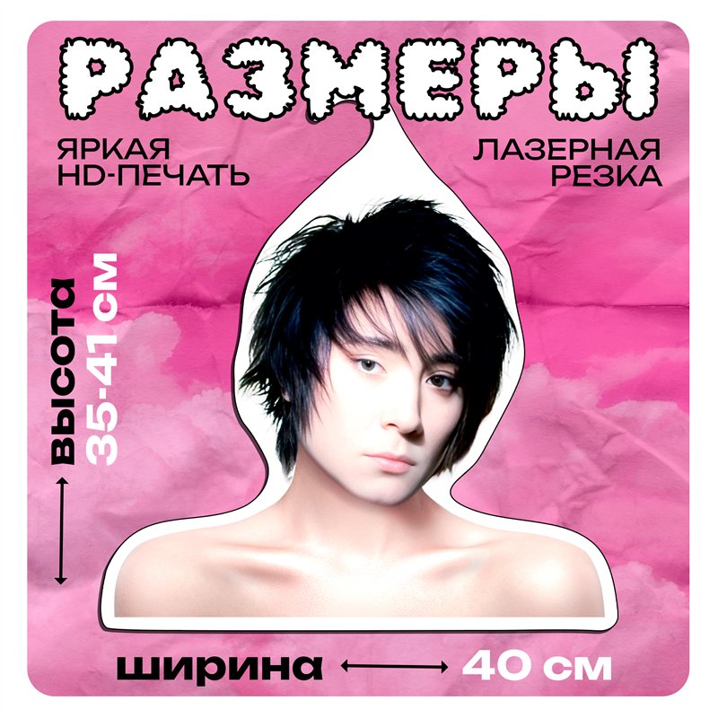 Необычный Подарок фанатке Вешалка с лицами звезд Земфира