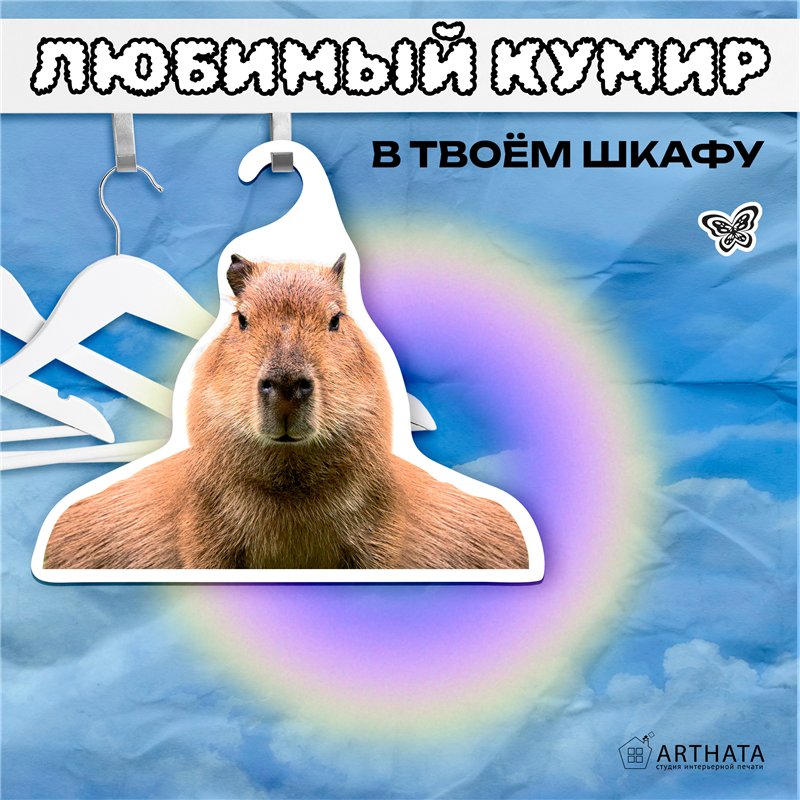Милый Подарок подружке на др Вешалка Капибара