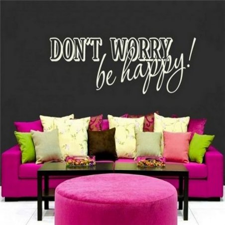 Трафарет Don`t Worry, Be Happy!