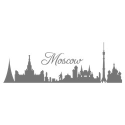 Трафарет Панорамный вид Москвы