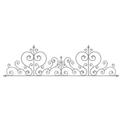 Трафарет Королевский бордюр