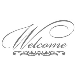 Трафарет Welcome