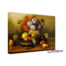 Картина на холсте по фото Модульные картины Печать портретов на холсте Ваза с фруктами