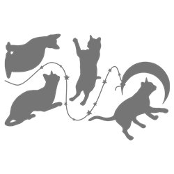 Трафарет Кошачьи игры