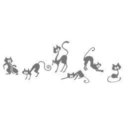 Трафарет Причудливые кошки