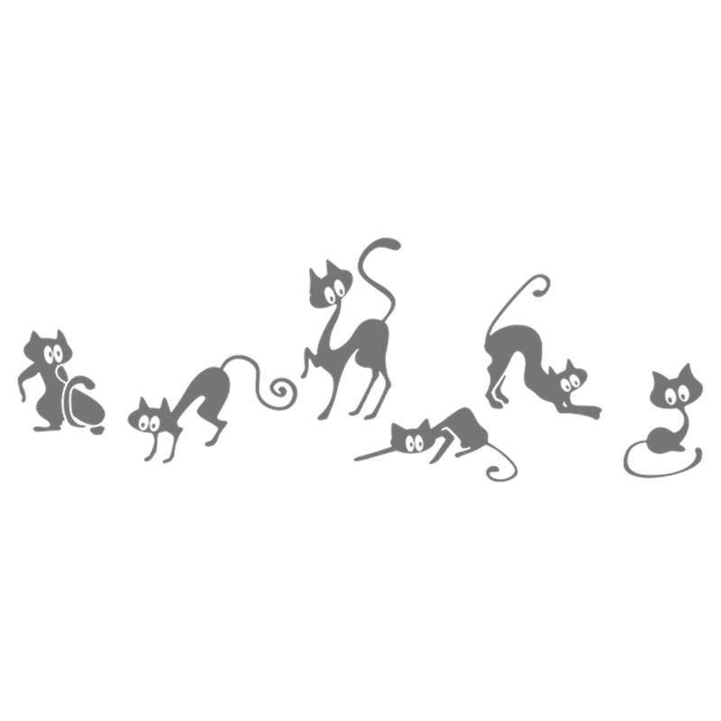 Трафарет Причудливые кошки
