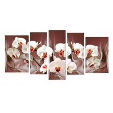 Картина на холсте по фото Модульные картины Печать портретов на холсте Белая орхидея