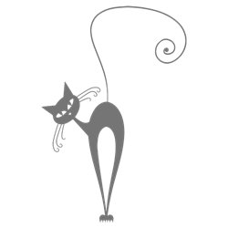 Трафарет Элегантная кошка