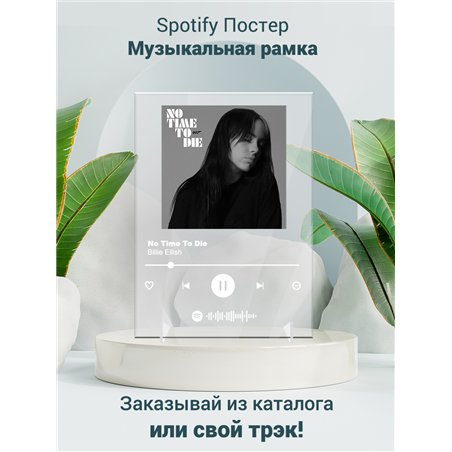 Billie Eilish - No Time To Die - постер Spotify