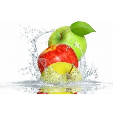 Фотообои - Яблоки в воде