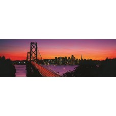 Фотообои - Мост в закате солнца